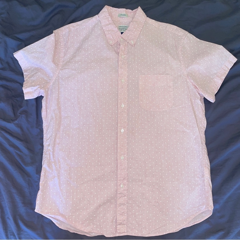 J Crew short sleeve shirt. Size: L